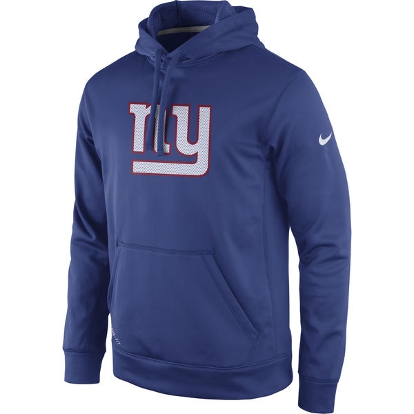 Men New York Giants Nike Practice Performance Pullover Hoodie Royal